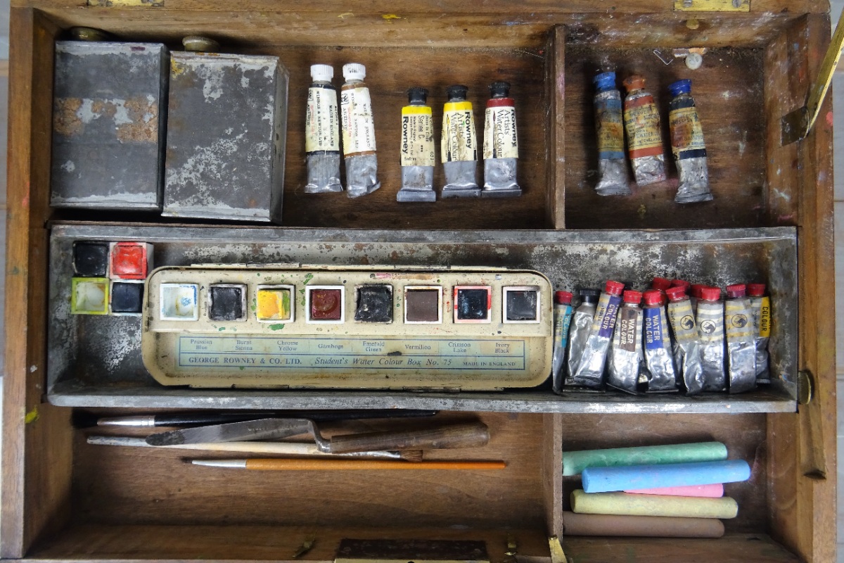 Antique Artist’s Watercolour Box